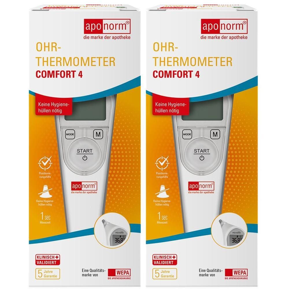 Aponorm Fieberthermometer Ohr Comfort 4 2x 2x1 St