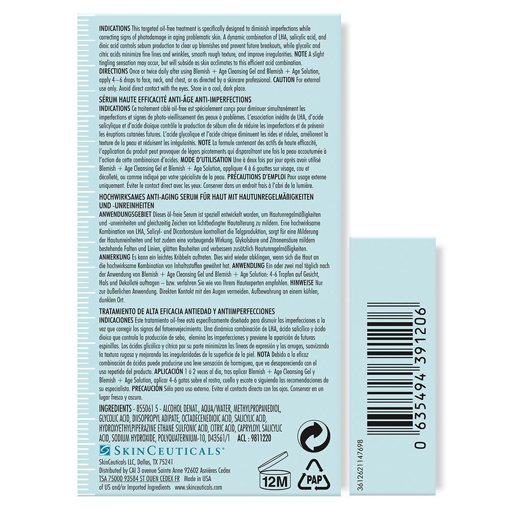 Text auf hellblauem Hintergrund. Text: Gebrauchsanweisung, Inhaltsstoffe, Warnhinweise, Herstellerinformationen, Barcode.