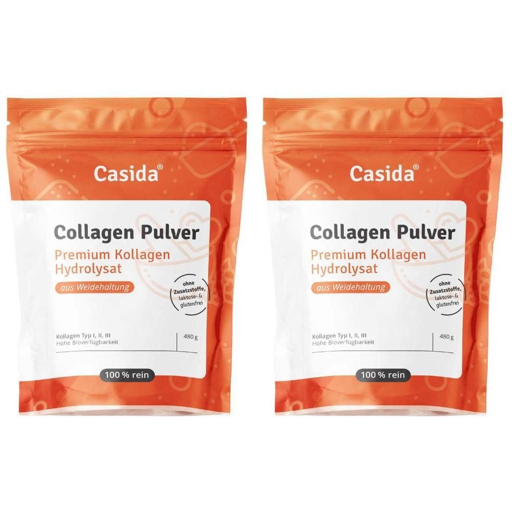 Collagen Pulver Kollagen Hydrolysat Peptide Rind 2x 2x480 g