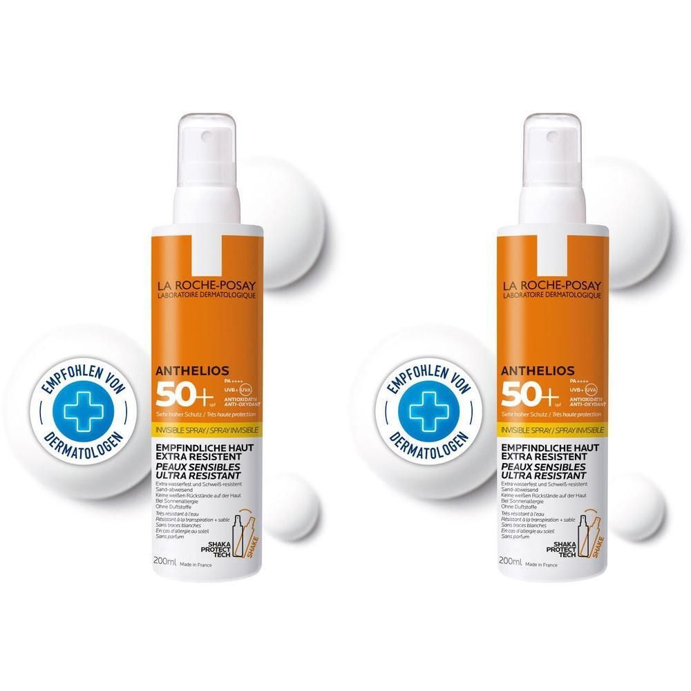 Roche-Posay Anthelios Invisible Spr.LSF 50+ o.Parf 2x 2x200 ml Spray