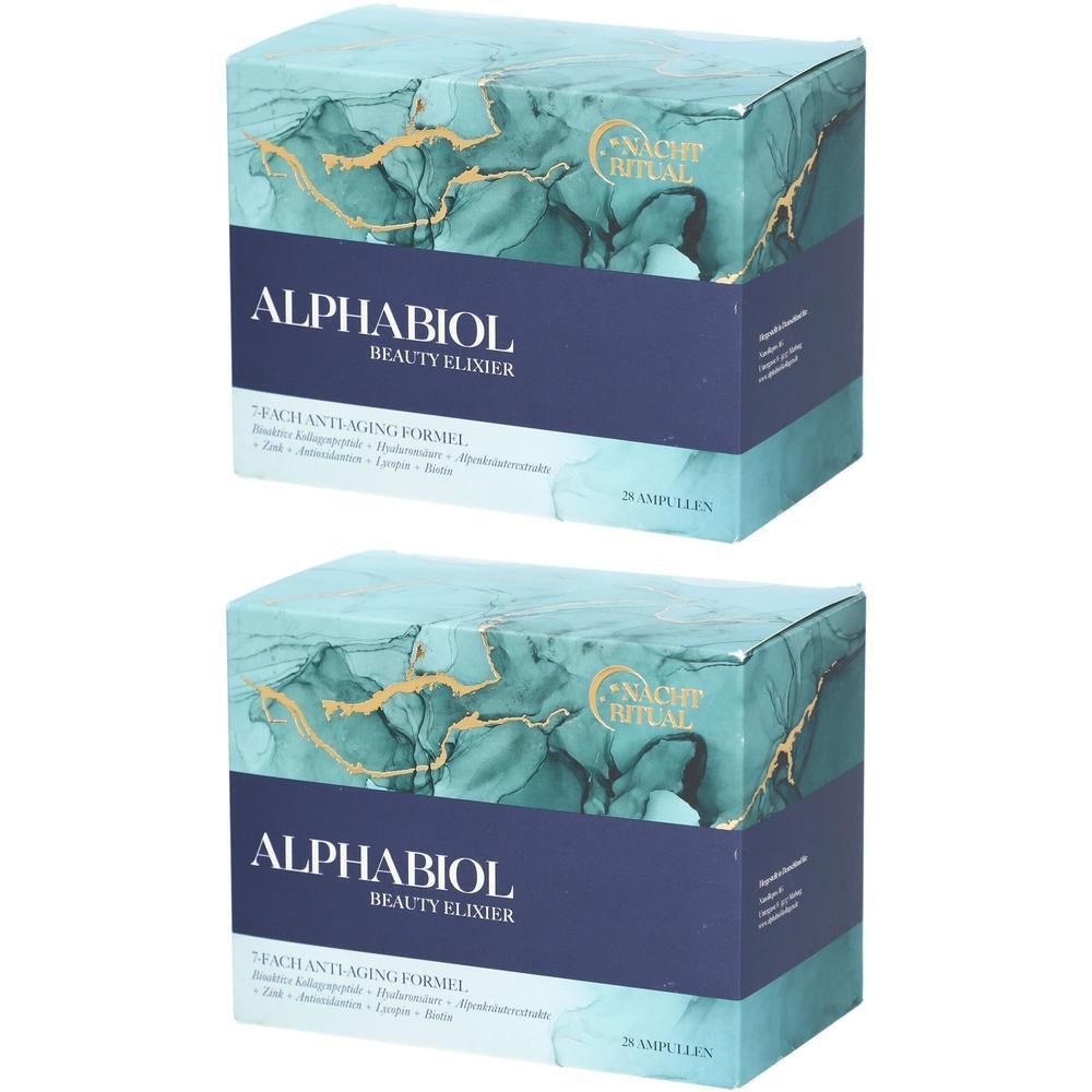 Alphabiol Beauty Elixier 7fach Anti-Aging Formel 2x 2x28x25 ml Trinkampullen