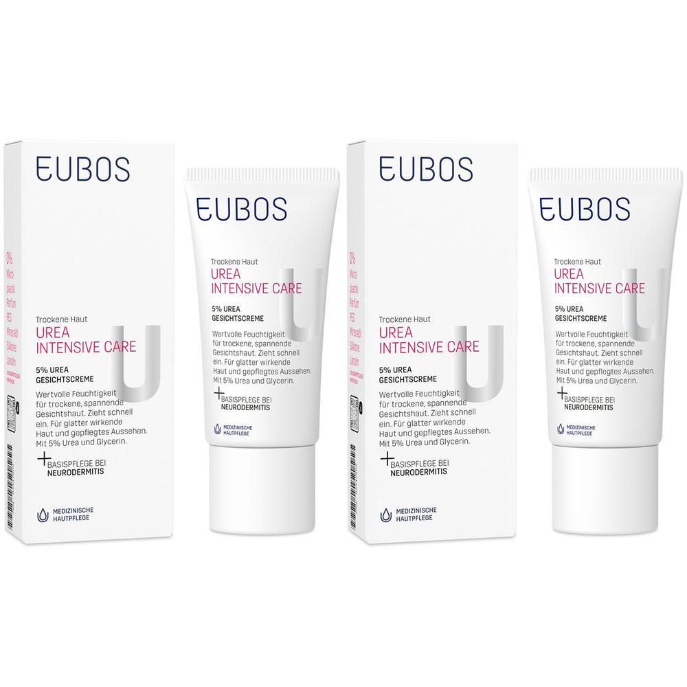 Eubos Trockene Haut Urea 5% Gesichtscreme 2x 2x50 ml Creme