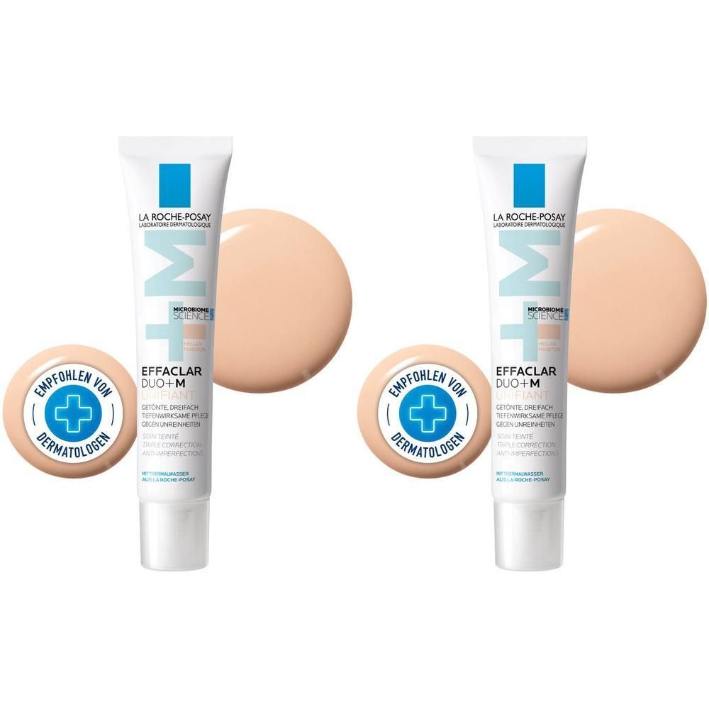 Roche-Posay Effaclar Duo+M Unifiant Creme hell 2x 2x40 ml