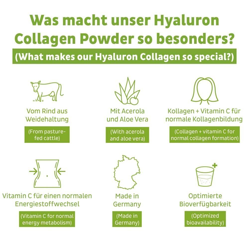 Kollagen Hyaluron Pulver + Vitamin C