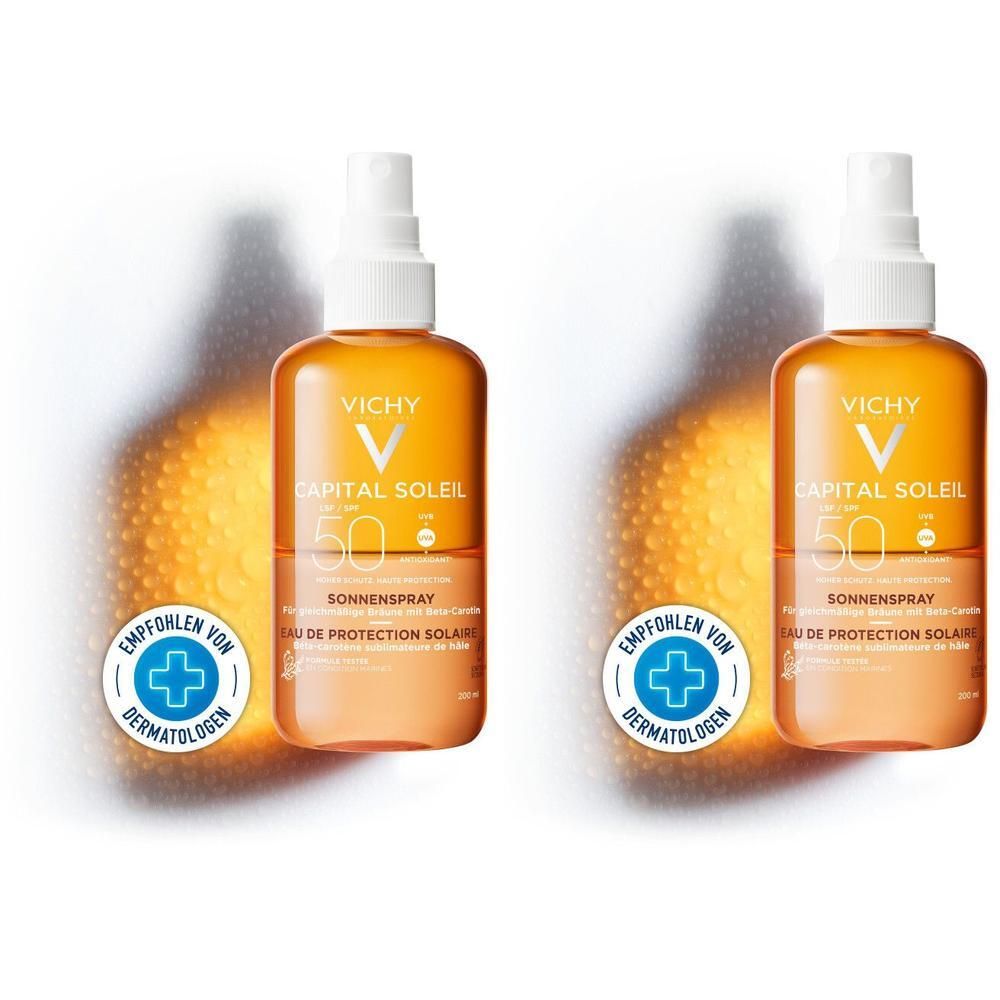 Vichy Capital Soleil Sonnenspray braun LSF 50 2x 2x200 ml Spray