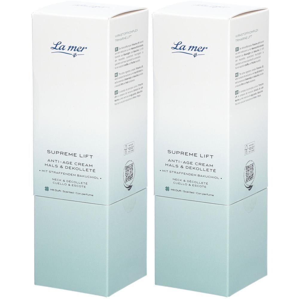 LA MER Supreme Lift Anti-Age Cre.Hals Dekoll. m.P. 2x 2x50 ml Creme