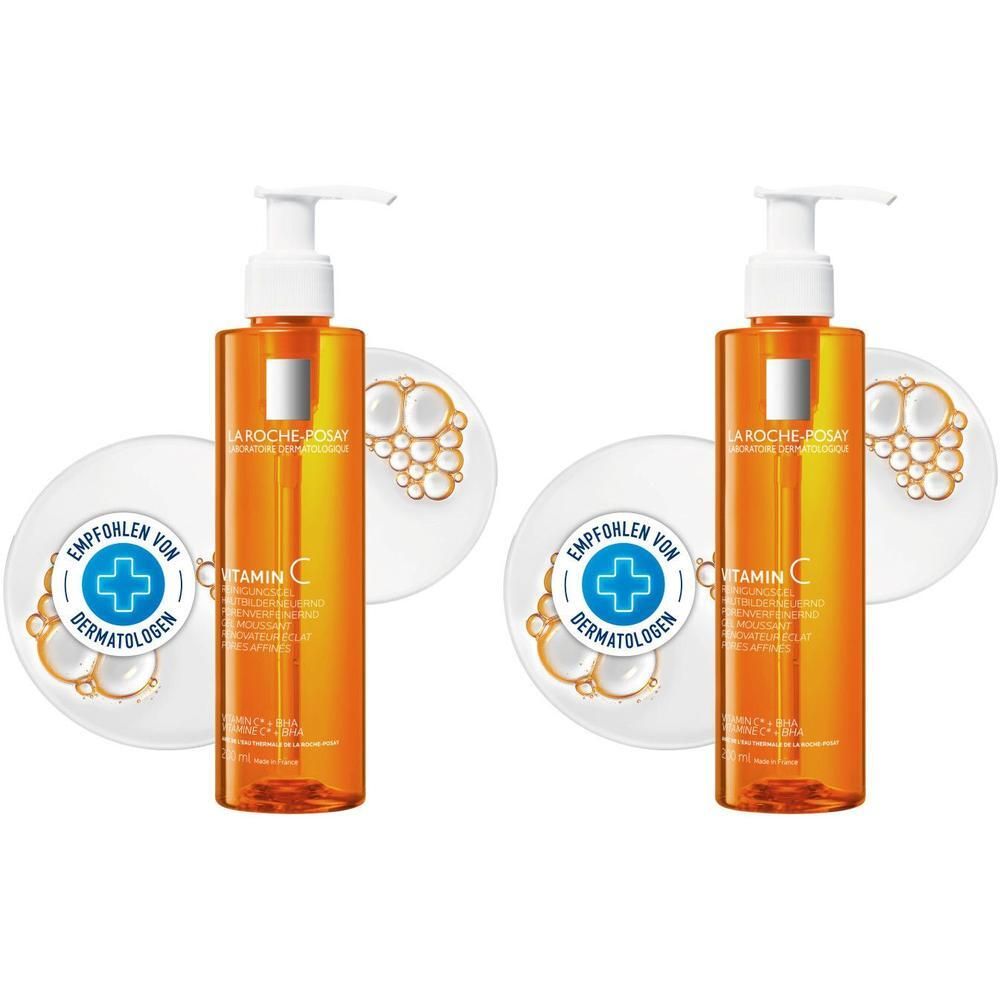 Roche-Posay Vitamin C Reinigungsgel 2x 2x200 ml Gel
