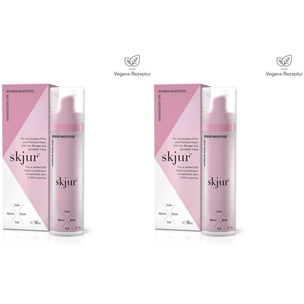 Skjur Nachtpflege Creme 2x 2x50 ml Nachtcreme