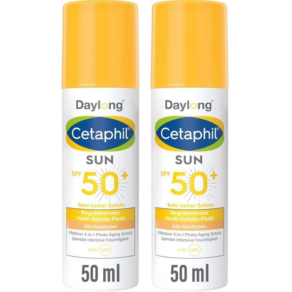 Cetaphil Sun Daylong SPF 50+ reg.MS-Fluid Gesicht 2x 2x50 ml Lotion