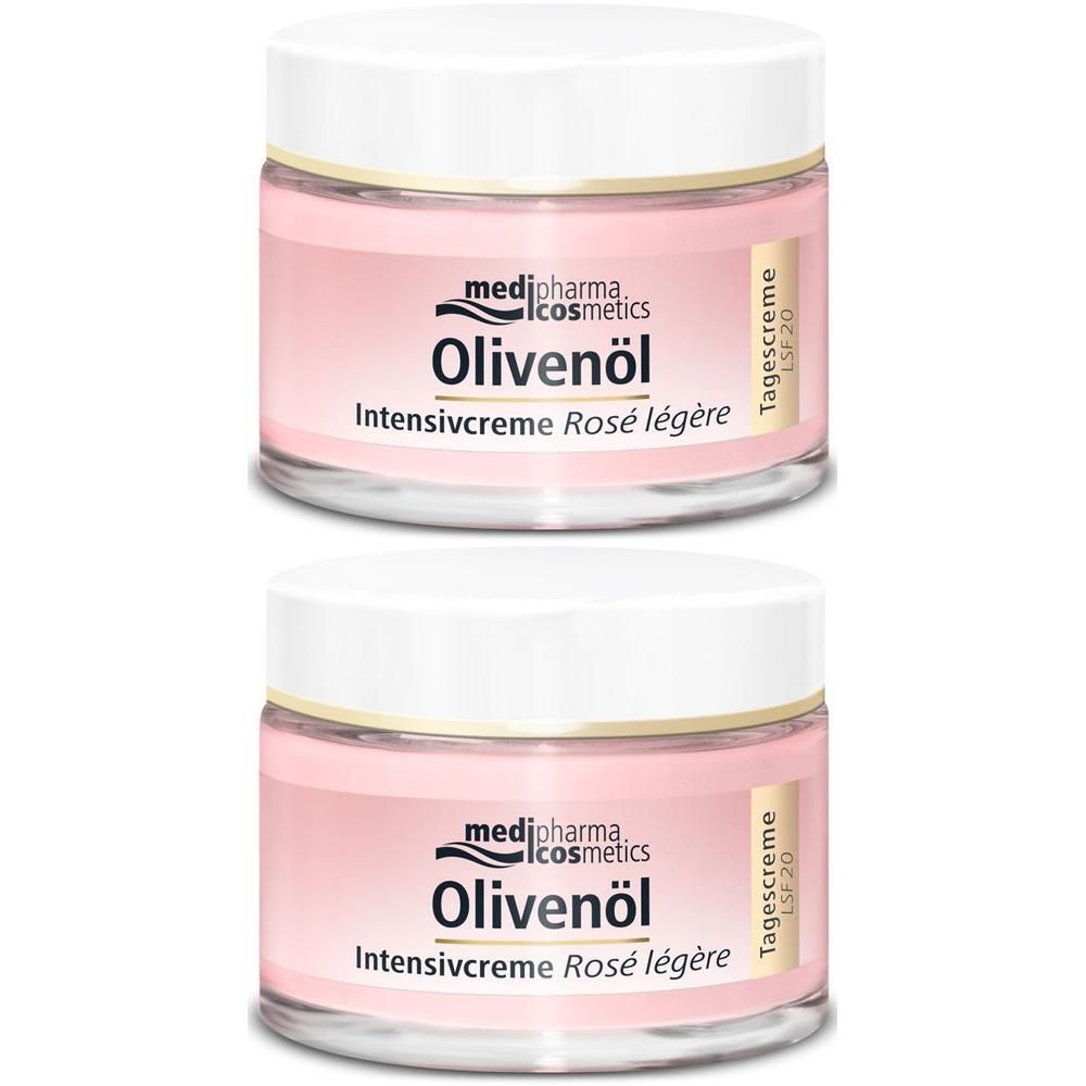 Olivenöl Intensivcreme Rose legere LSF 20 2x 2x50 ml Sonnenschutzcreme