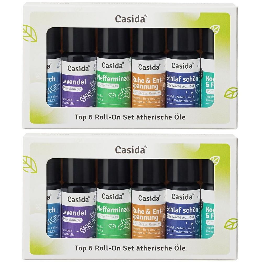 Roll-On Set Top 6 ätherische Öle 2x 2x6x10 ml Ätherisches Öl