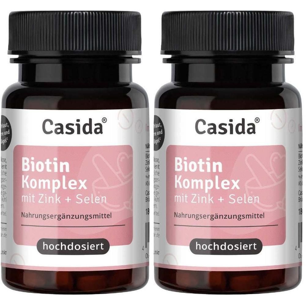 Biotin Komplex 10 mg hochdosiert+Zink+Selen Tabl. 2x 2x180 St Tabletten