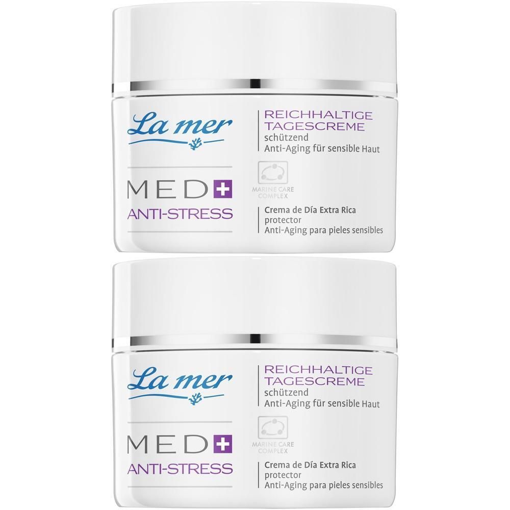 LA MER Med+ Anti-Stress reichhalt.Tagescre.o.Parf. 2x 2x50 ml Tagescreme