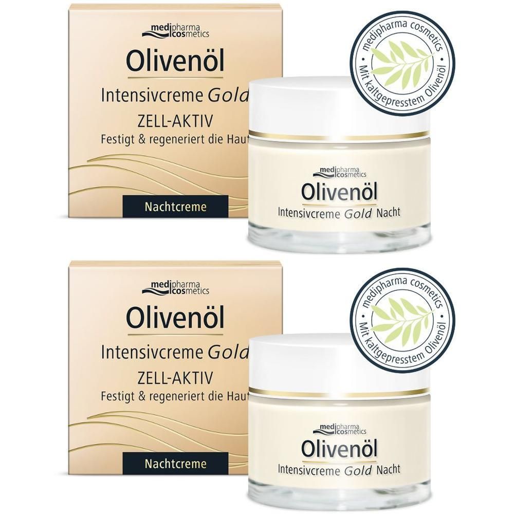 Olivenöl Intensivcreme Gold Zell-Aktiv Nachtcreme 2x 2x50 ml