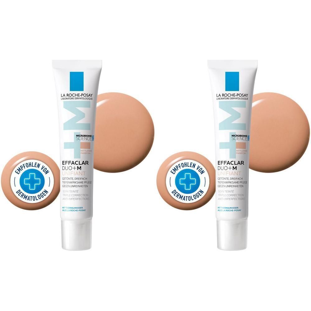 Roche-Posay Effaclar Duo+M Unifiant Creme mittel 2x 2x40 ml