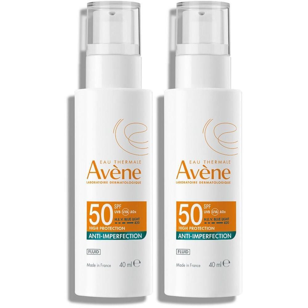 Avene Anti-Imperfection Fluid SPF 50 2x 2x40 ml Emulsion