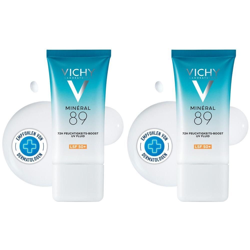 Vichy Mineral 89 Feuchtigkeits-Boost UV Fluid 2x 2x50 ml Creme