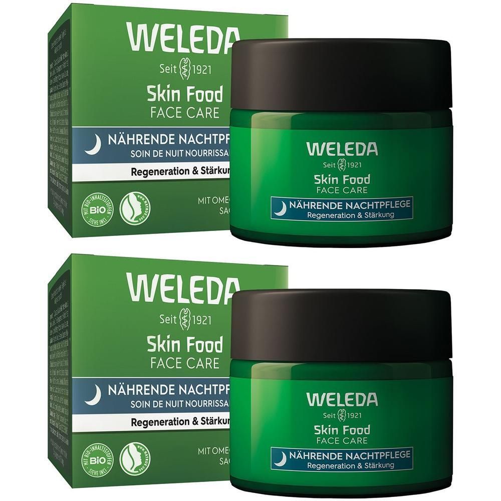Weleda Skin Food nährende Nachtpflege 2x 2x40 ml Nachtcreme