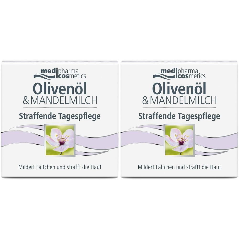 Oliven-Mandelmilch straffende Tagespflege 2x 2x50 ml Tagescreme