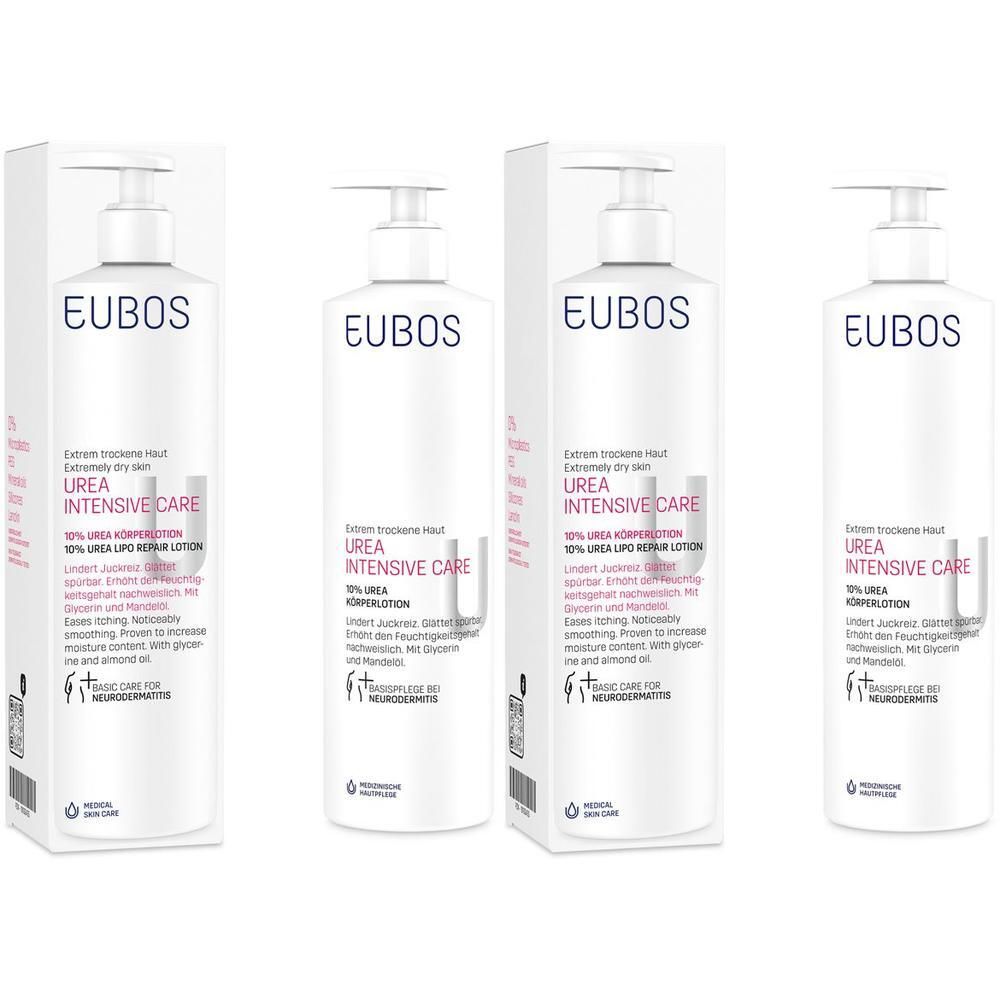 Eubos Urea Intensive Care 10% Körperlot.Dosierspe. 2x 2x400 ml Lotion