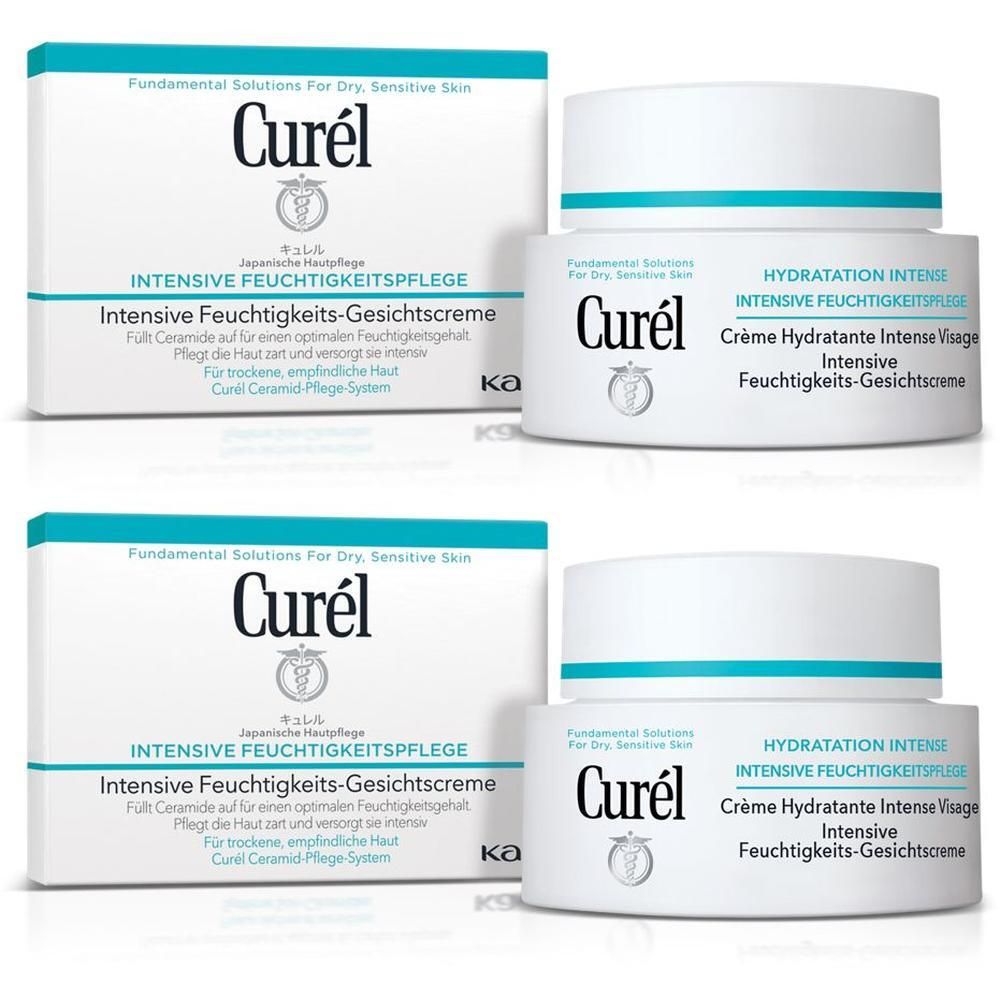 Curel intensive Feuchtigkeits-Gesichtscreme 2x 2x40 g Creme