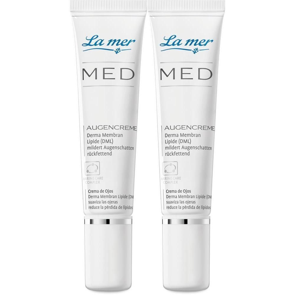 LA MER MED Augencreme o.Parfum 2x 2x15 ml Creme
