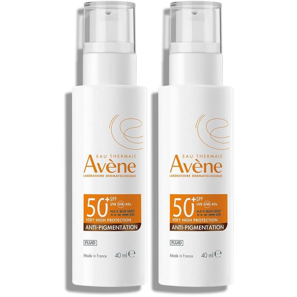 Avene Anti-Pigmentation getöntes Fluid SPF 50+ 2x 2x40 ml Emulsion