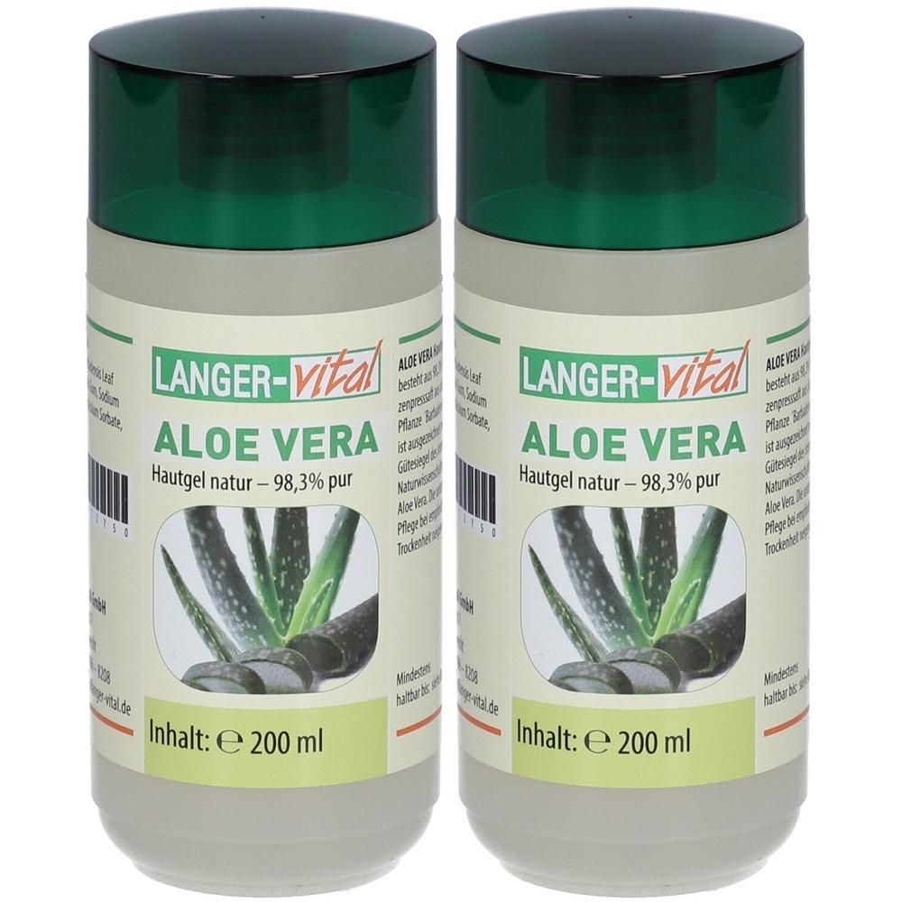 Aloe Vera Hautgel 98,3% pur 2x 2x200 ml Gel