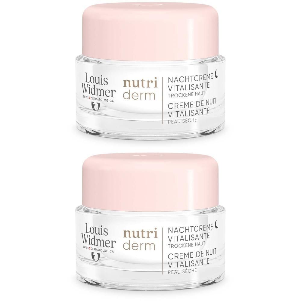 Widmer nutriderm Nachtcreme Vitalisante l.P. 2x 2x50 ml