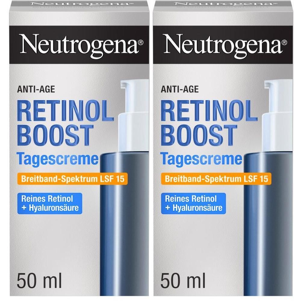 Neutrogena Anti-Age Retinol Boost Tagescre.LSF 15 2x 2x50 ml Tagescreme