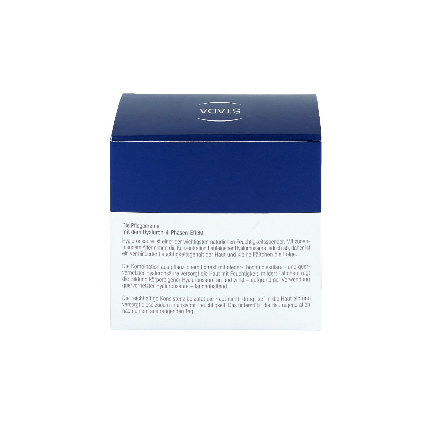 Blaue Verpackung von VISCONTOUR Nachtcreme. Aufschrift: Viscontour Cream Nacht. Text über die Creme und Inhaltsstoffe.