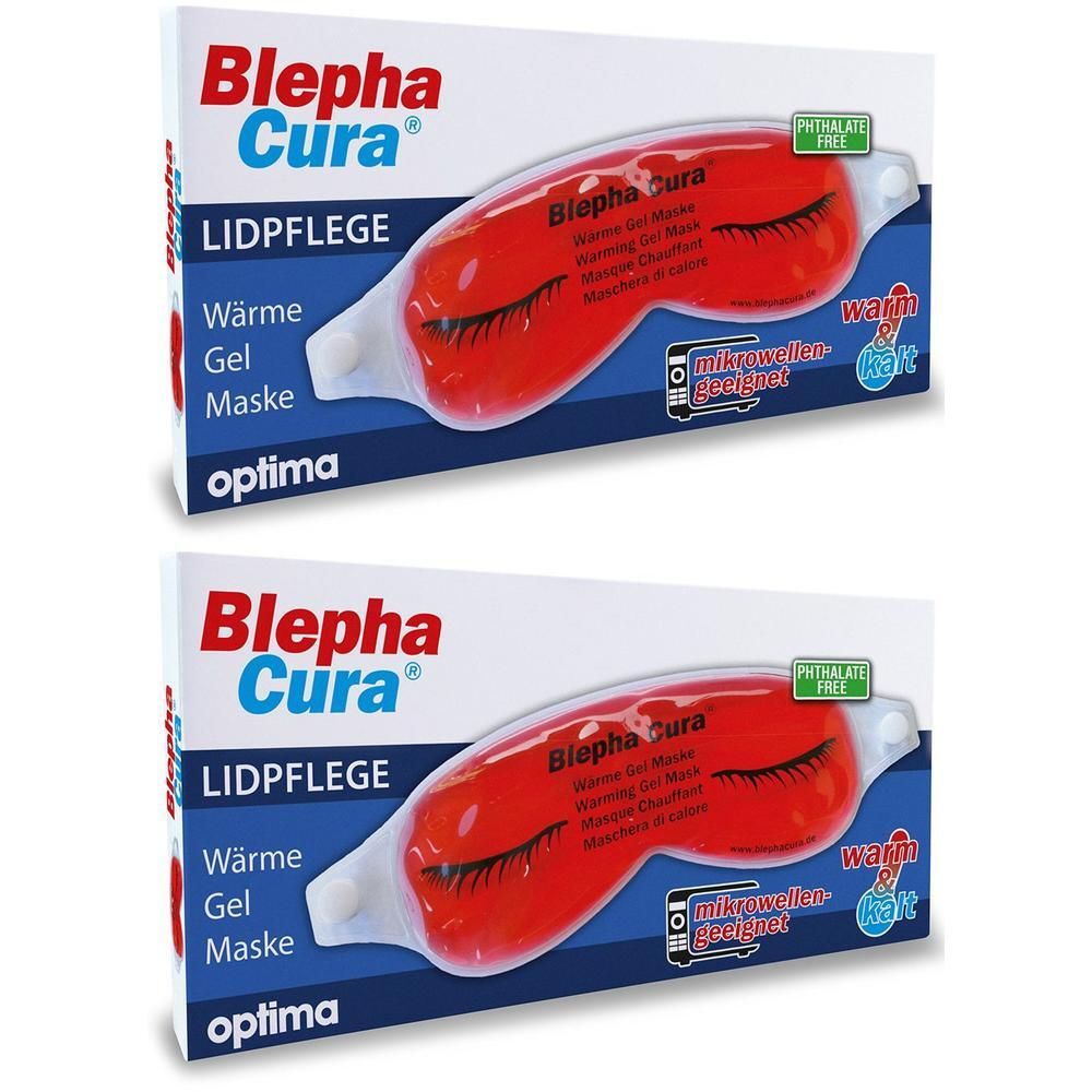 Blephacura Wärme Gel Maske 2x 2x1 St Gesichtsmaske