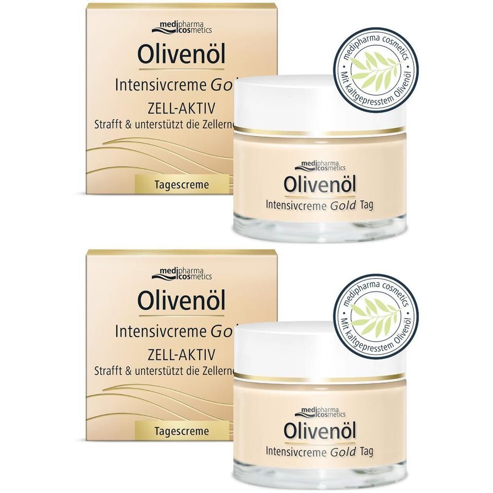 Olivenöl Intensivcreme Gold Zell-Aktiv Tagescreme 2x 2x50 ml