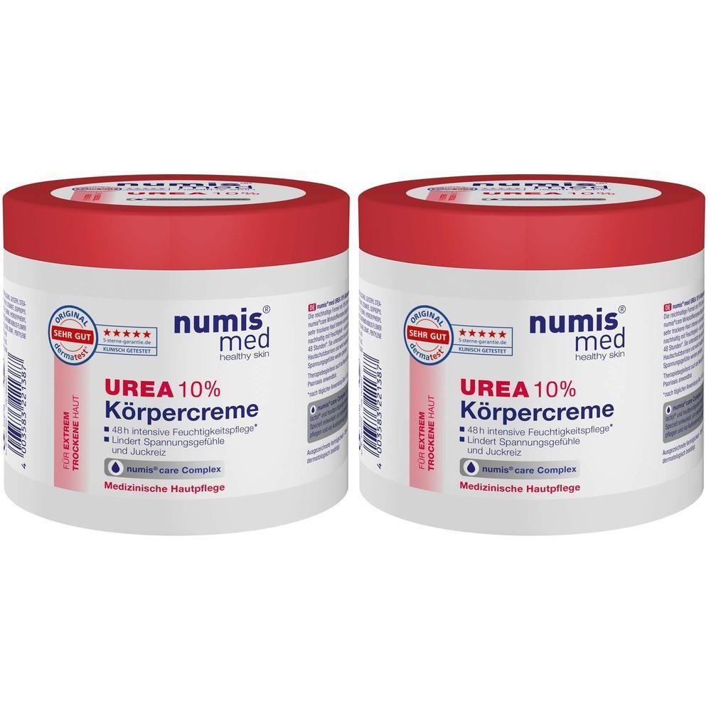Numis med Urea 10% Körpercreme 2x 2x400 ml Creme