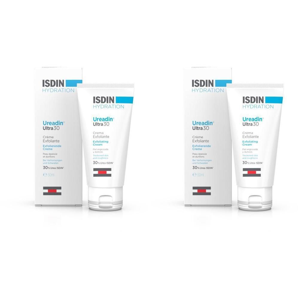 Isdin Ureadin ultra 30 exfolierende Creme 2x 2x50 ml