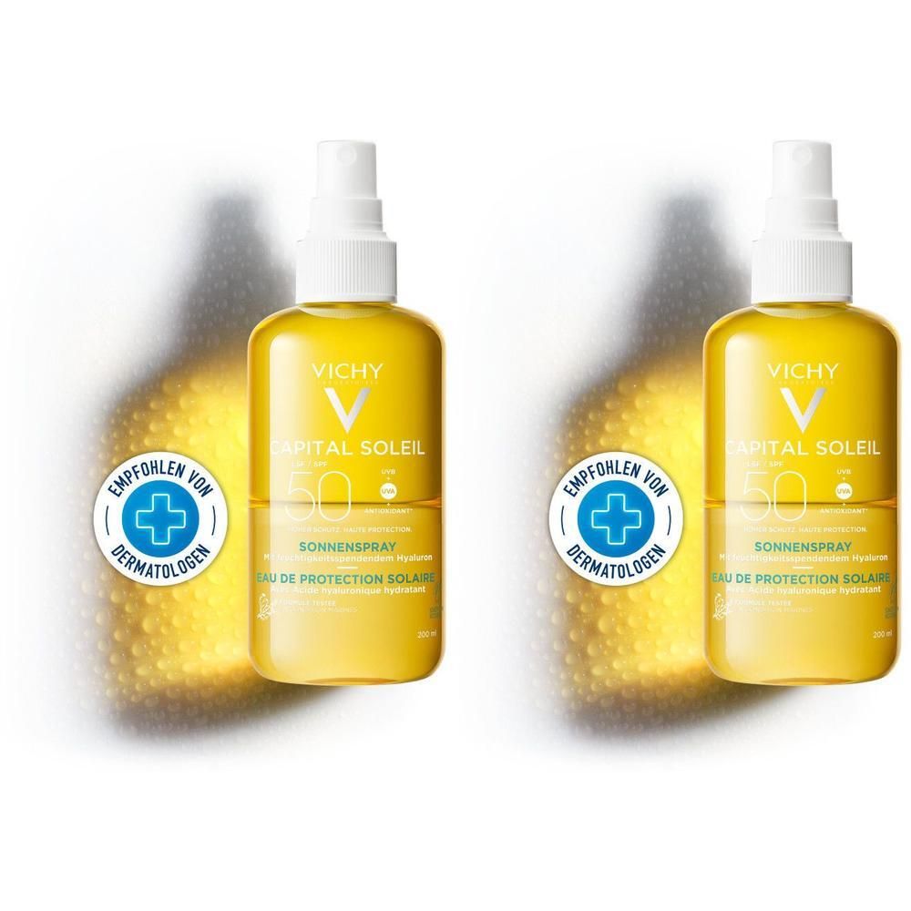 Vichy Capital Soleil Sonnenspray+Hyaluron LSF 50 2x 2x200 ml Spray