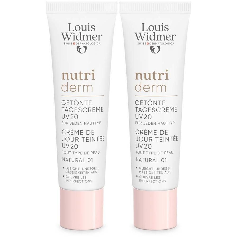 Widmer nutriderm getönte Tagescr.UV 20 natu.01 o.P 2x 2x30 ml Creme