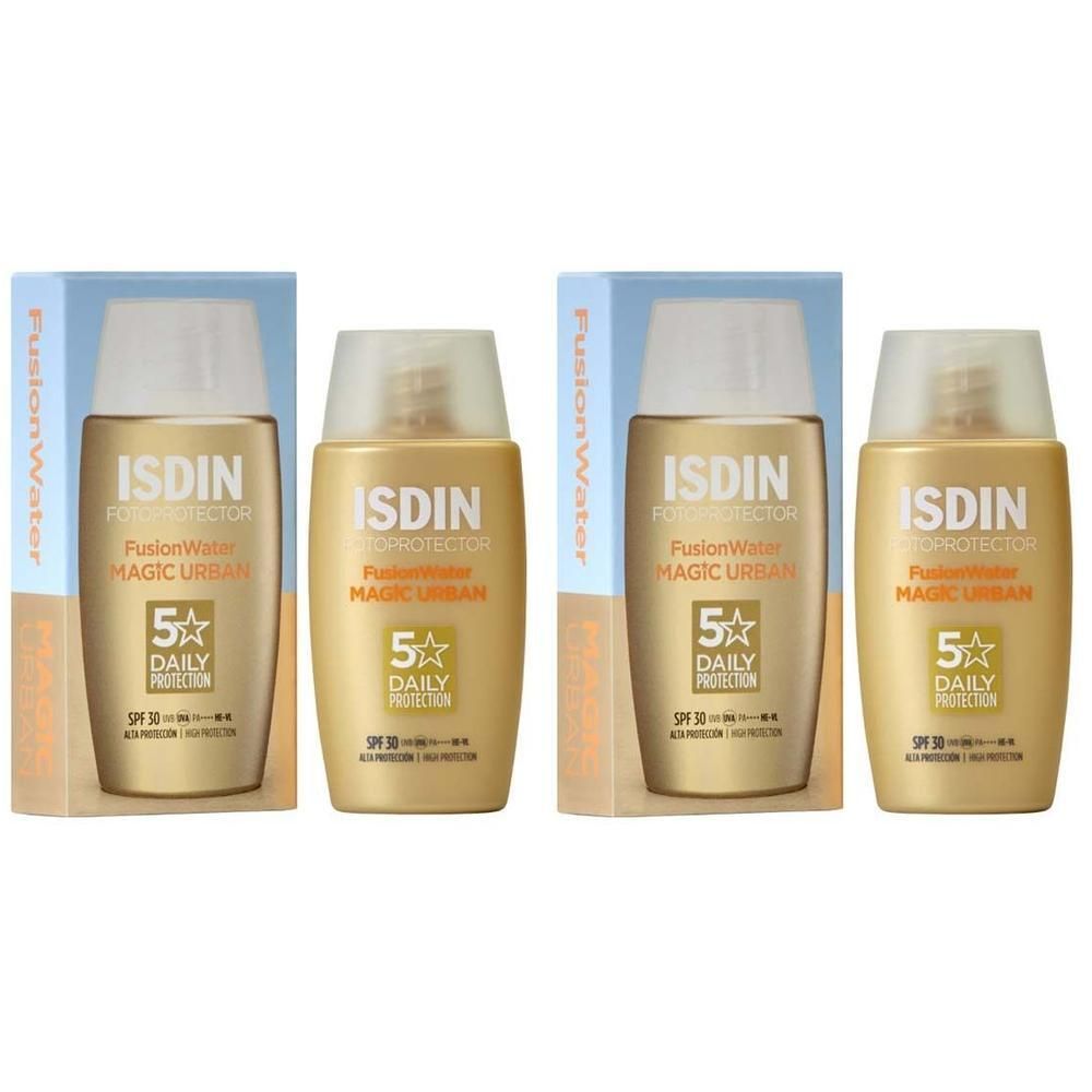 Isdin Fotoprotector Fusion Water Urban LSF 30 2x 2x50 ml Emulsion