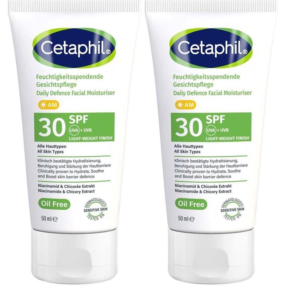 Cetaphil feuchtigkeitsspend.Gesichtspflege LSF 30 2x 2x50 ml Creme