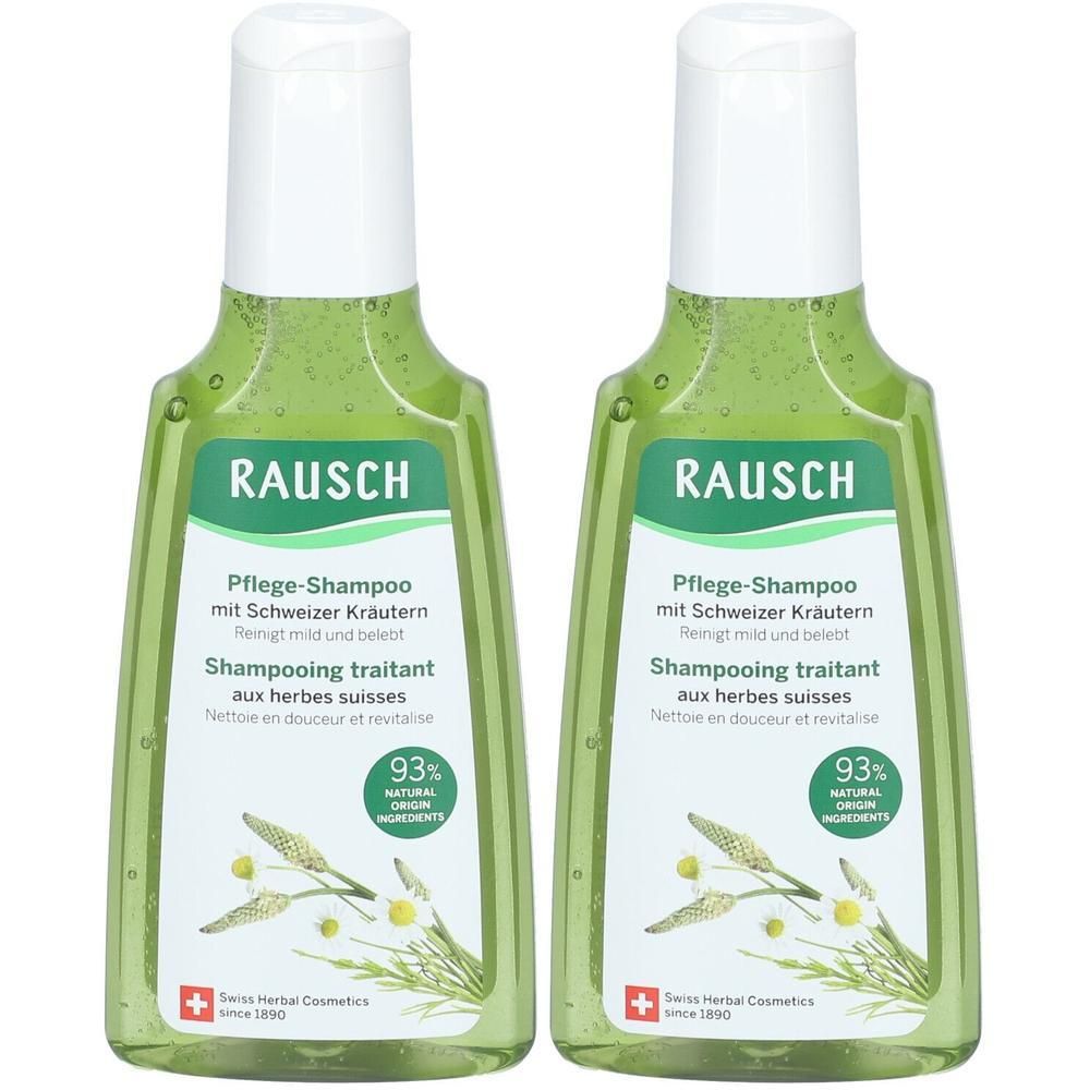 Rausch Pflege-Shampoo mit Schweizer Kräutern 2x 2x200 ml Shampoo
