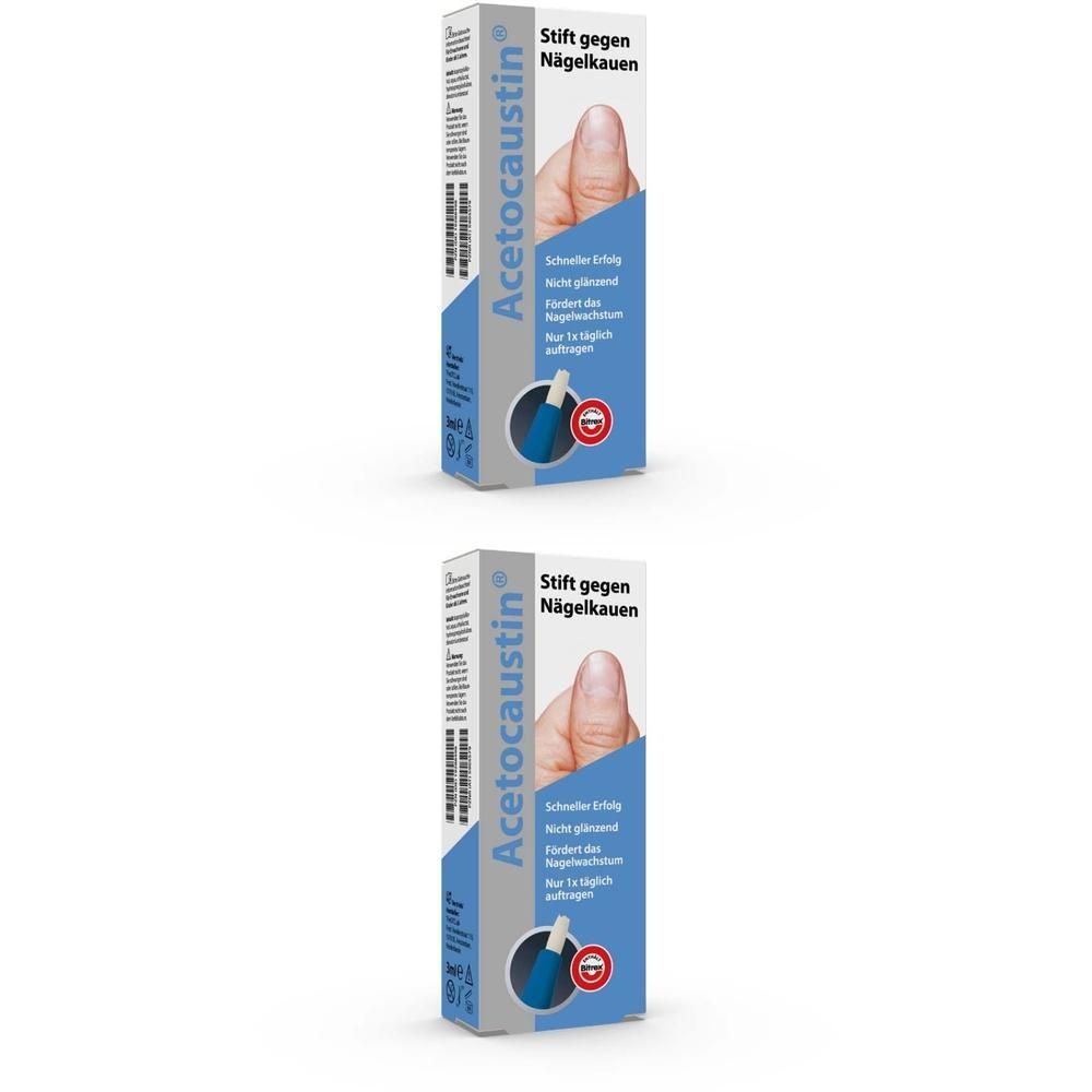 Acetocaustin Stift gegen Nägelkauen 2x 2x3 ml Stifte