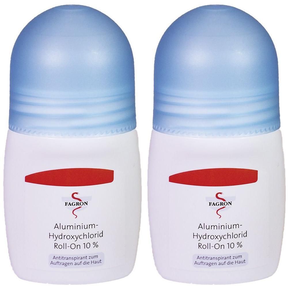 Aluminium Hydroxychlorid Roll-on 10% Fagron 2x 2x50 ml Roller