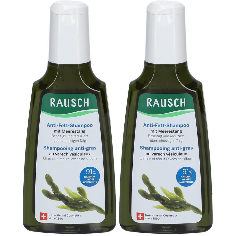 Rausch Anti-Fett-Shampoo mit Meerestang 2x 2x200 ml Shampoo