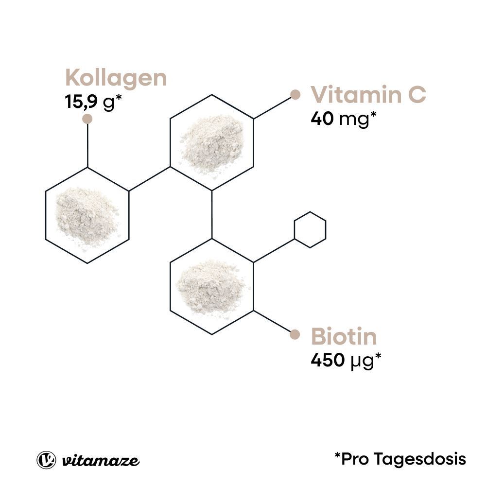 Vitamaze Kollagen Pulver + Biotin + Vitamin C