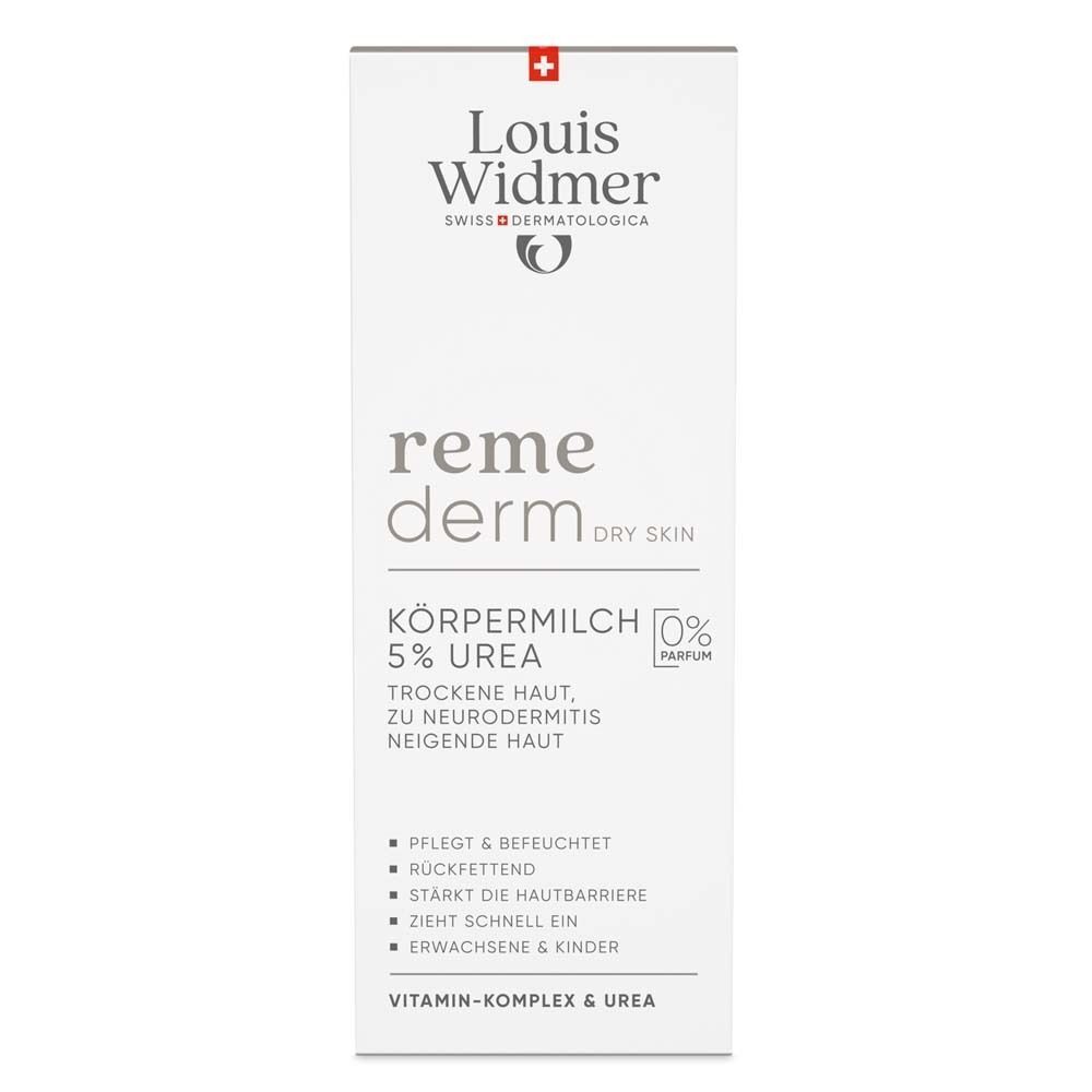 Louis Widmer remederm Körpermilch 5% Urea unparfümiert