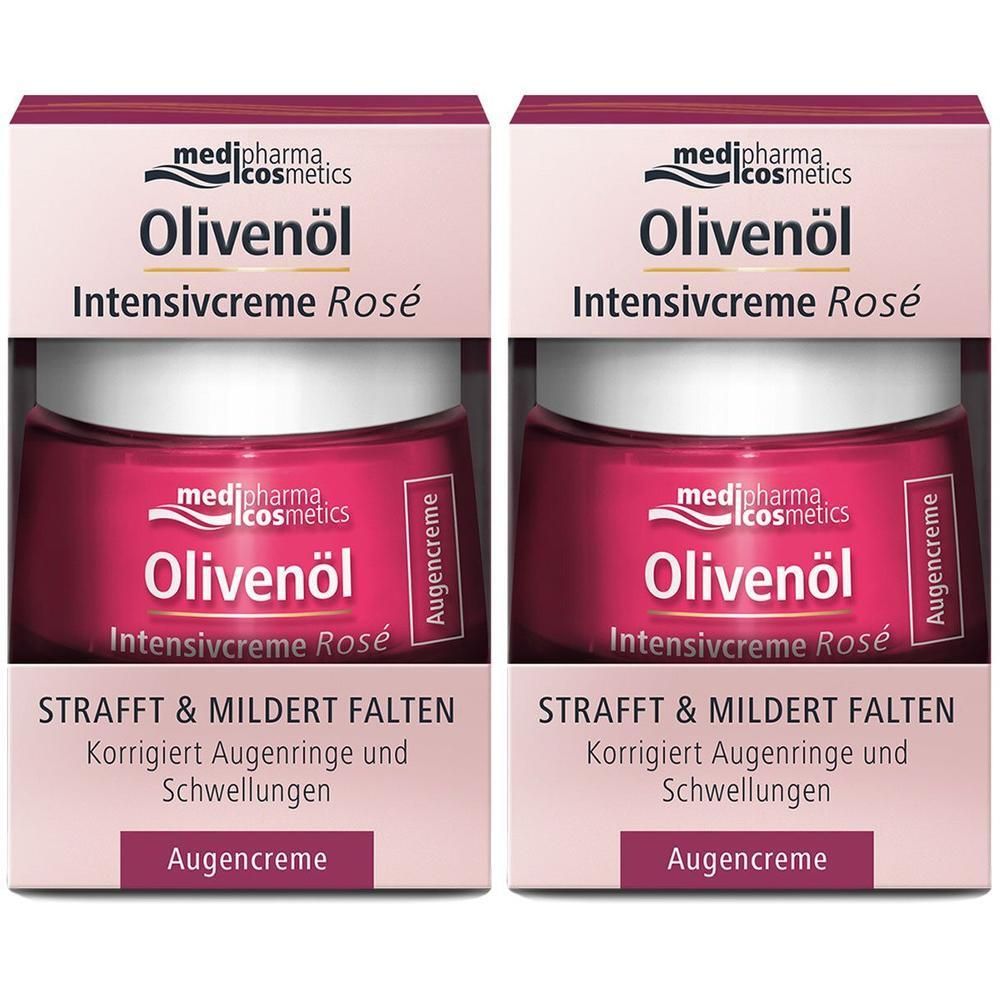 Olivenöl Intensivcreme Rose Augencreme 2x 2x15 ml