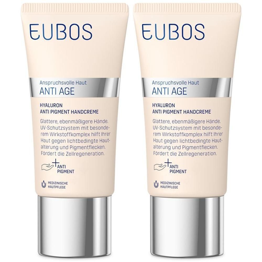 Eubos Hyaluron Anti Pigment Handcreme LSF 15 2x 2x50 ml Creme