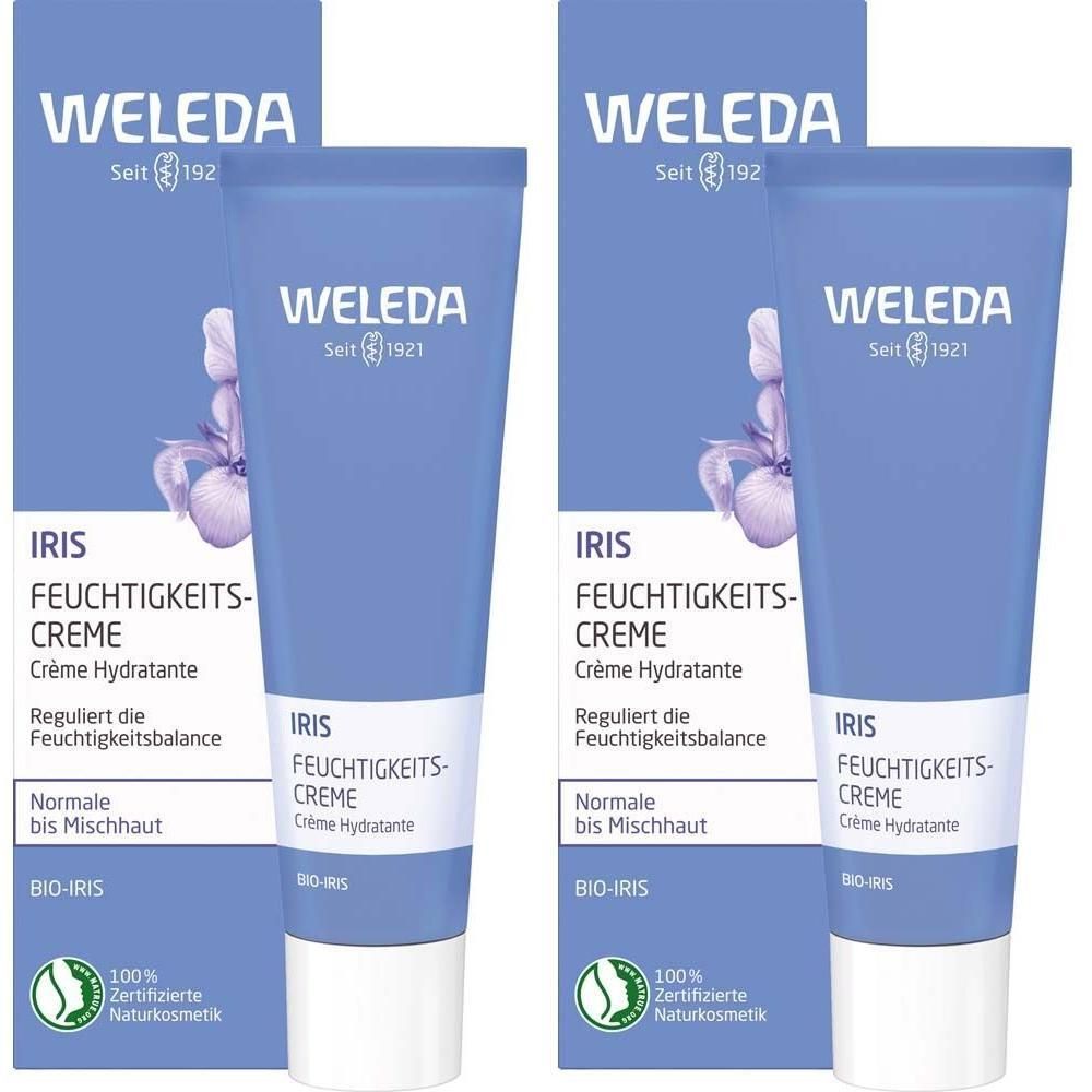Weleda Iris Feuchtigkeitscreme 2x 2x30 ml Creme