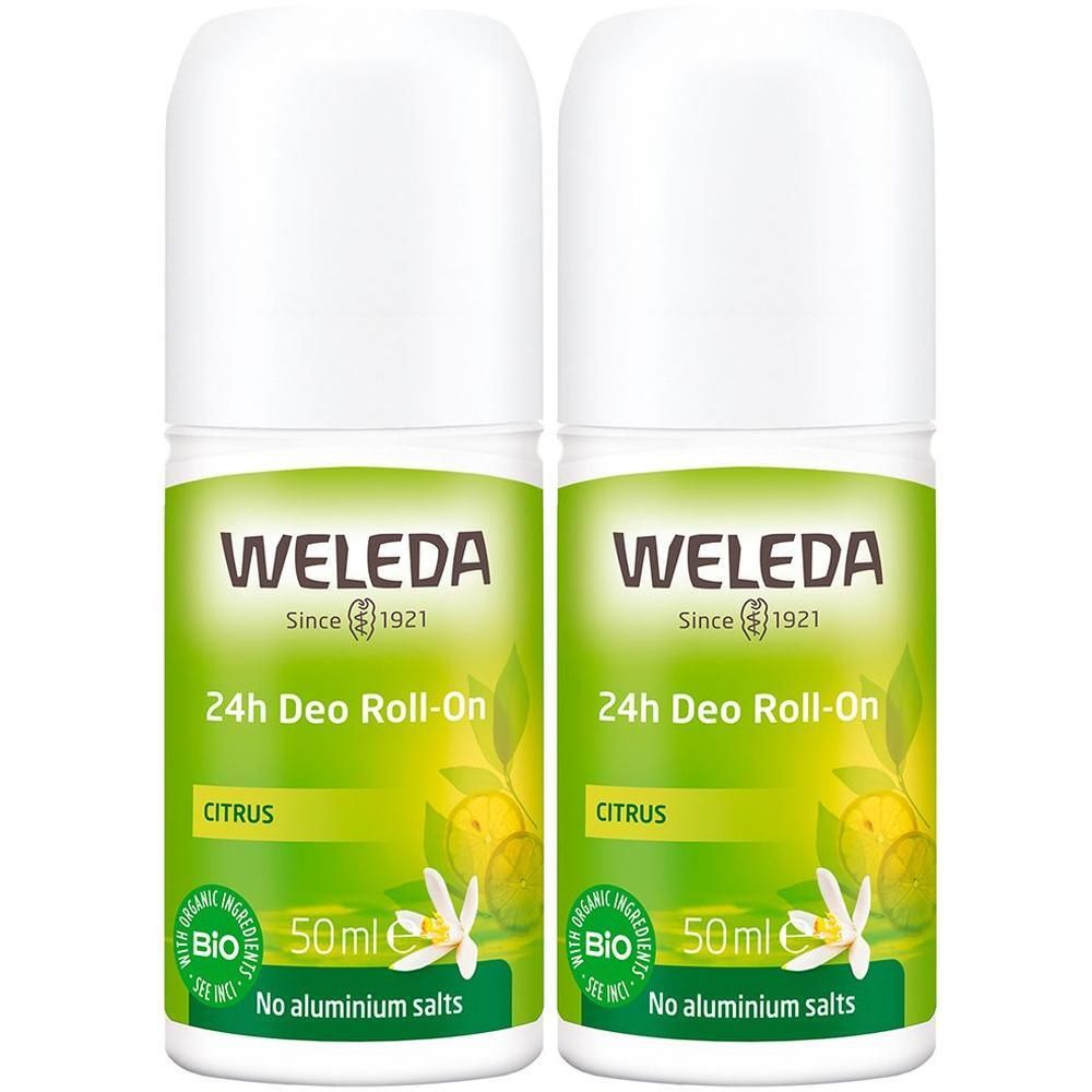 Weleda Citrus 24 h Deo Roll-on 2x 2x50 ml Körperpflege