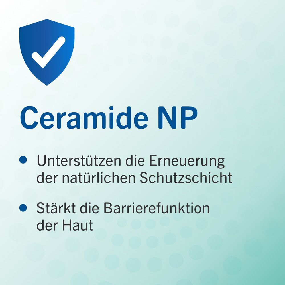 Ceramide NP. Unterstützt die Erneuerung der natürlichen Schutzschicht. Stärkt die Barrierefunktion der Haut.